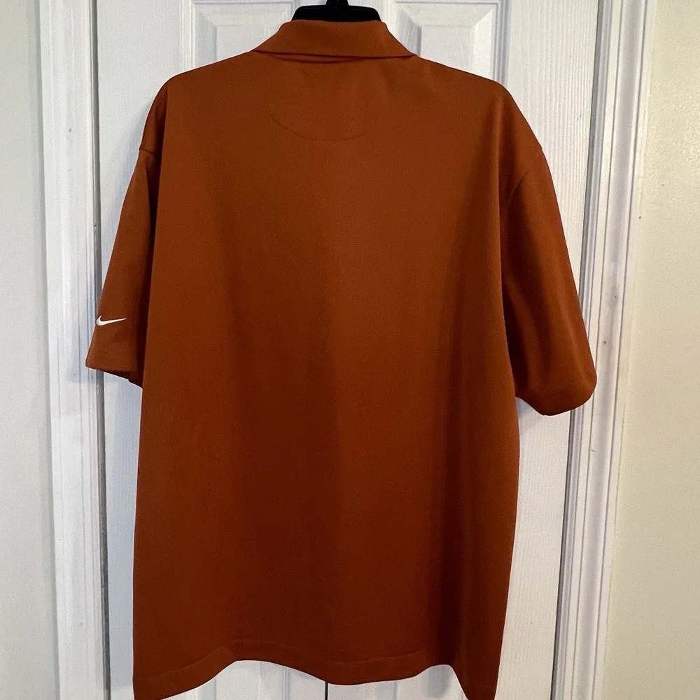 Nike Golf Shirt Adult Large Orange Short Sleeve Dri Fit‎ PoloMens outdoors